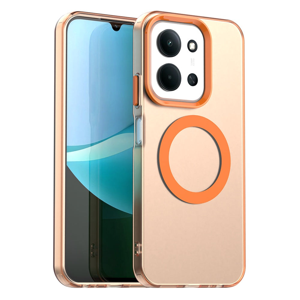 MagSafe-fodral för Xiaomi Poco C85 4G / Redmi 15C 5G / 15C 4G, Techsuit, CandyCase, Orange