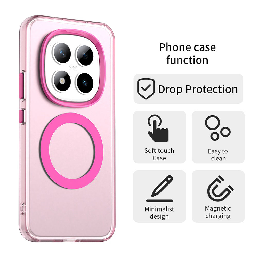 MagSafe-skal för Xiaomi Poco M8 Pro / Redmi Note 15 Pro+ 5G, Techsuit, CandyCase, Rosa