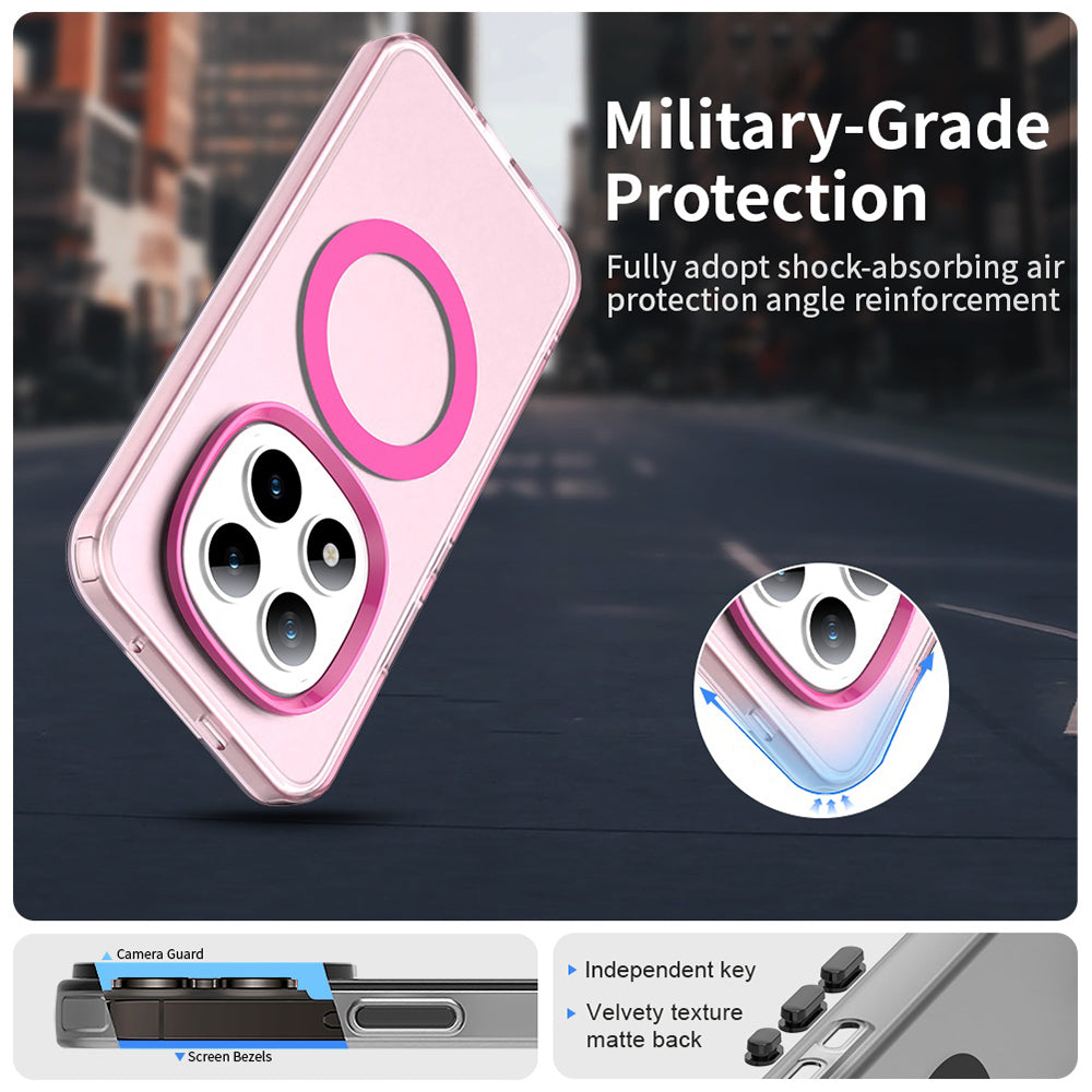 MagSafe-skal för Xiaomi Poco M8 Pro / Redmi Note 15 Pro+ 5G, Techsuit, CandyCase, Rosa
