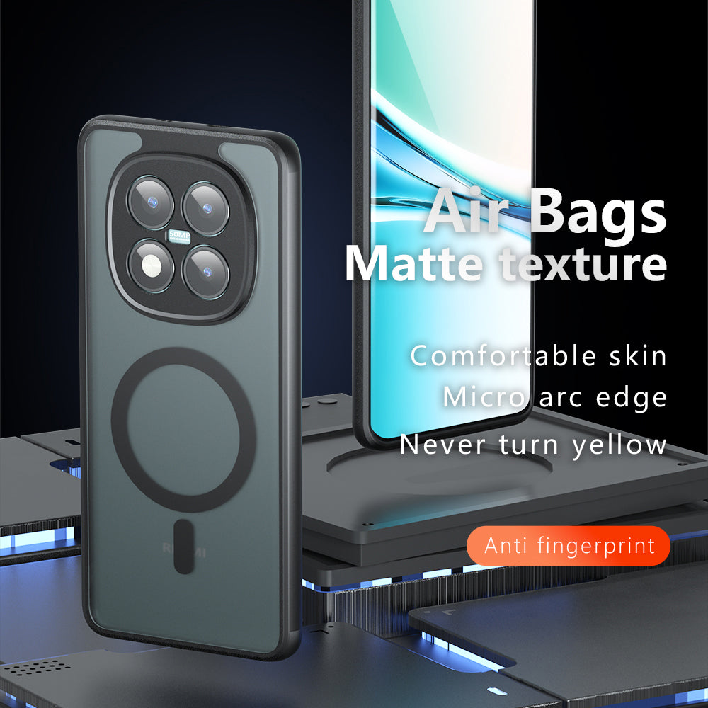 MagSafe Case for Xiaomi Poco M8 Pro / Redmi Note 15 Pro+ 5G, Techsuit, PureFrost, Satin Black