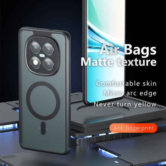 MagSafe-skal för Xiaomi Poco M8 Pro / Redmi Note 15 Pro+ 5G, Techsuit, PureFrost, Satinsvart