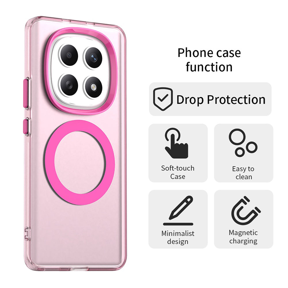 MagSafe-skal för Xiaomi Poco M8 / Redmi Note 15 5G / Note 15 4G, Techsuit, CandyCase, Rosa