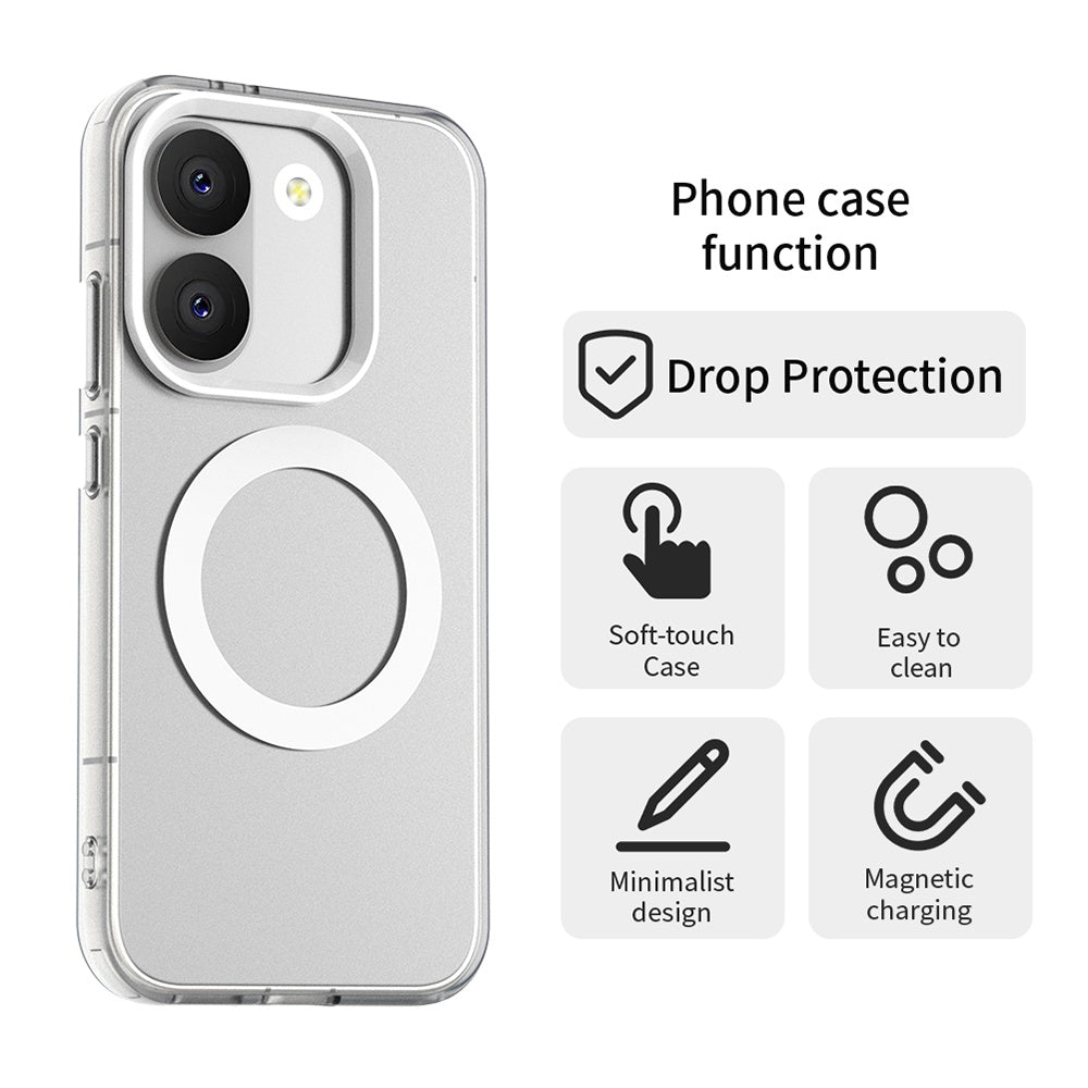 MagSafe-fodral för Xiaomi Poco X8 Pro, Techsuit, CandyCase, Vit