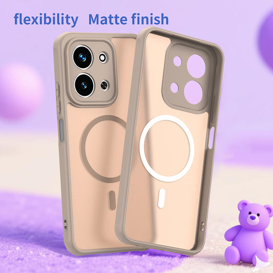 MagSafe-fodral för Xiaomi Redmi 15C 5G / 15C 4G, Techsuit, HaloFrost II, Guld