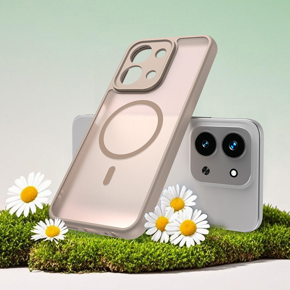 MagSafe-fodral för Xiaomi Redmi 15C 5G / 15C 4G, Techsuit, HaloFrost II, Guld