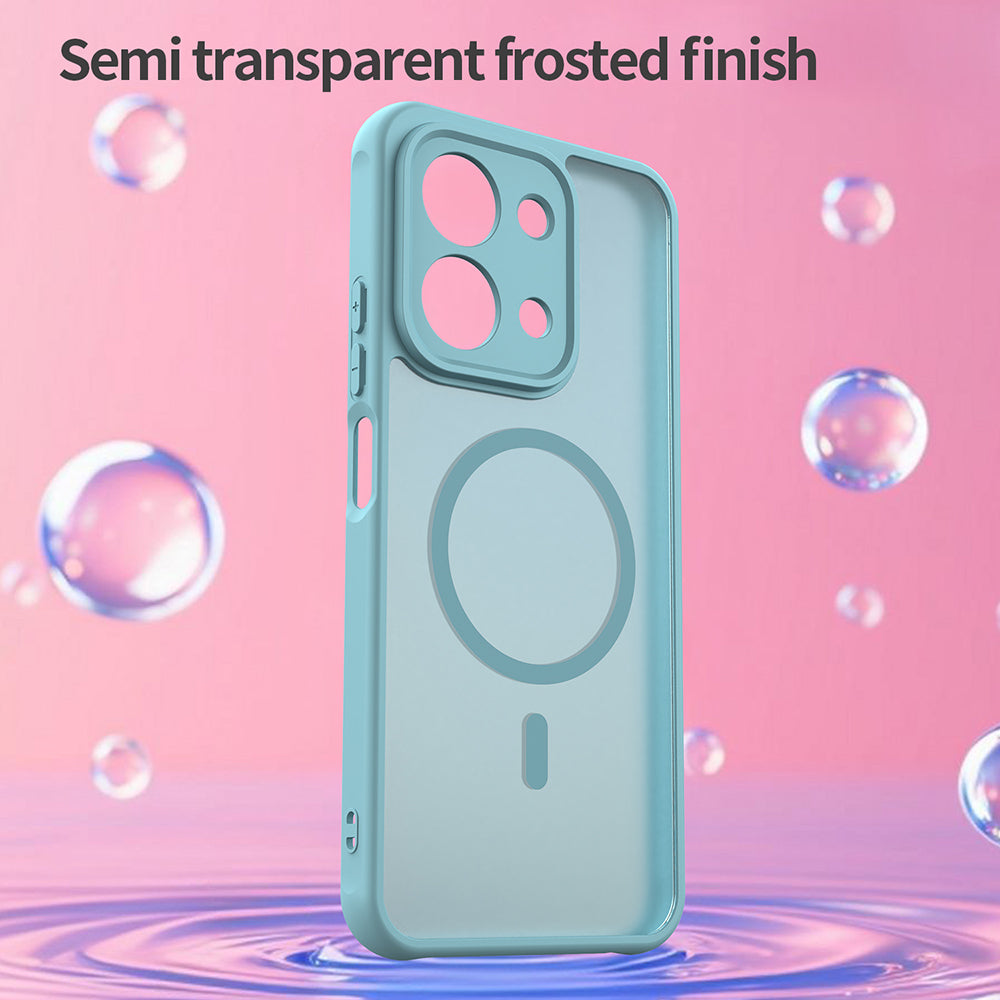 MagSafe-skal för Xiaomi Redmi 15C 5G / 15C 4G, Techsuit, HaloFrost II, Ljusgrön