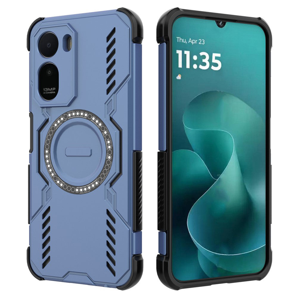 MagSafe-fodral för Xiaomi Redmi A7 Pro 4G, Techsuit, ArmorMag, Blå