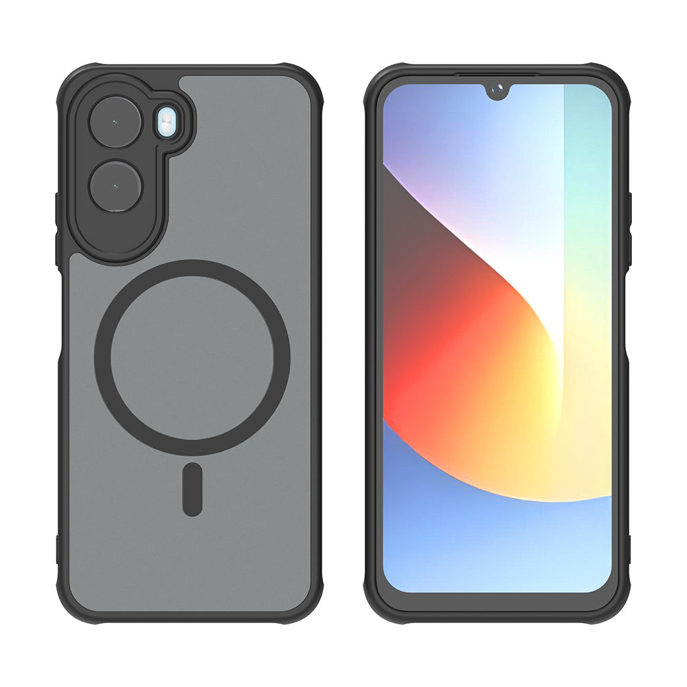 MagSafe-fodral för Xiaomi Redmi A7 Pro 4G, Techsuit, HaloFrost II, Svart