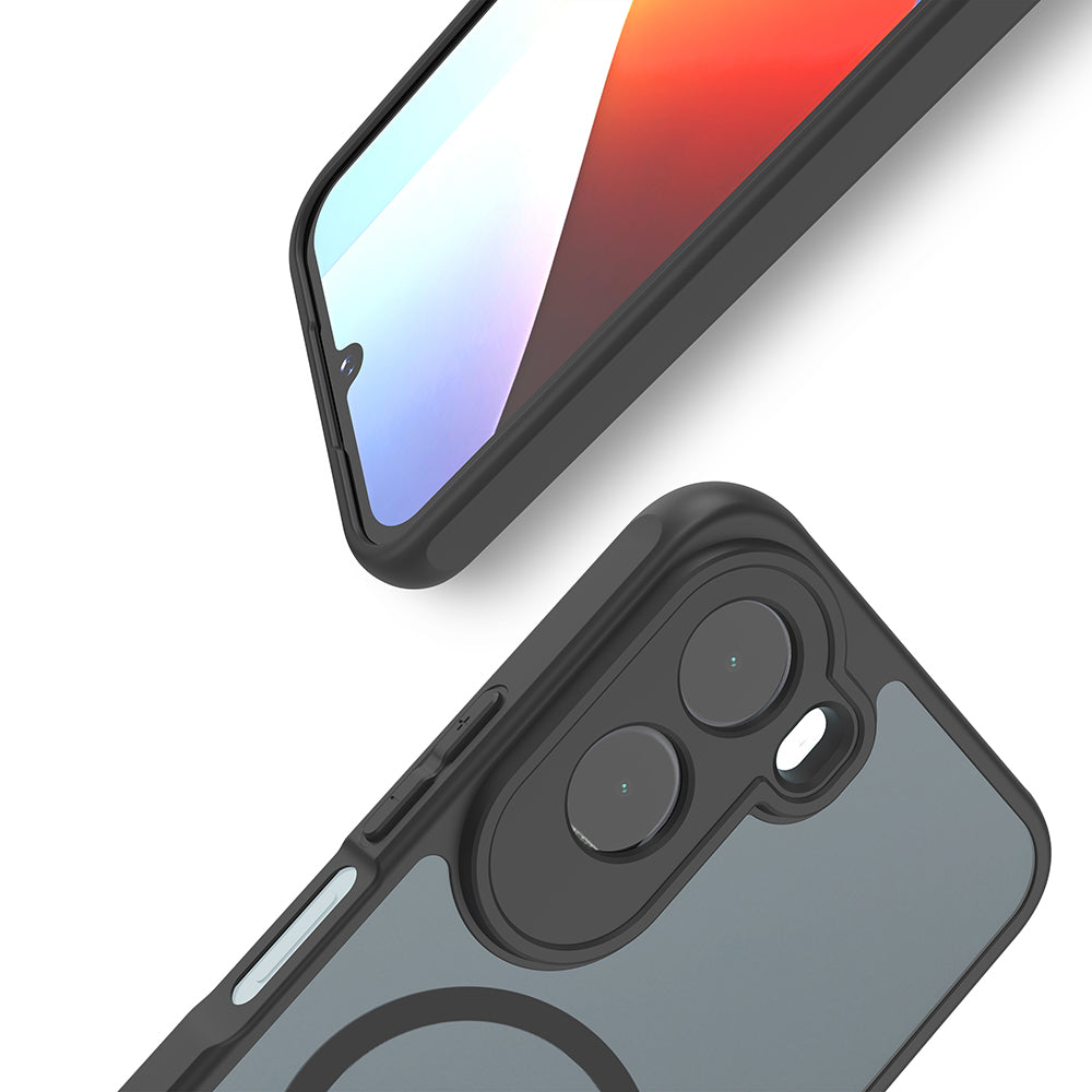 MagSafe-fodral för Xiaomi Redmi A7 Pro 4G, Techsuit, HaloFrost II, Svart