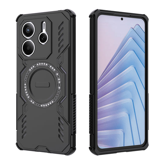 MagSafe-fodral för Xiaomi Redmi Note 14 5G, Techsuit, ArmorMag, Svart