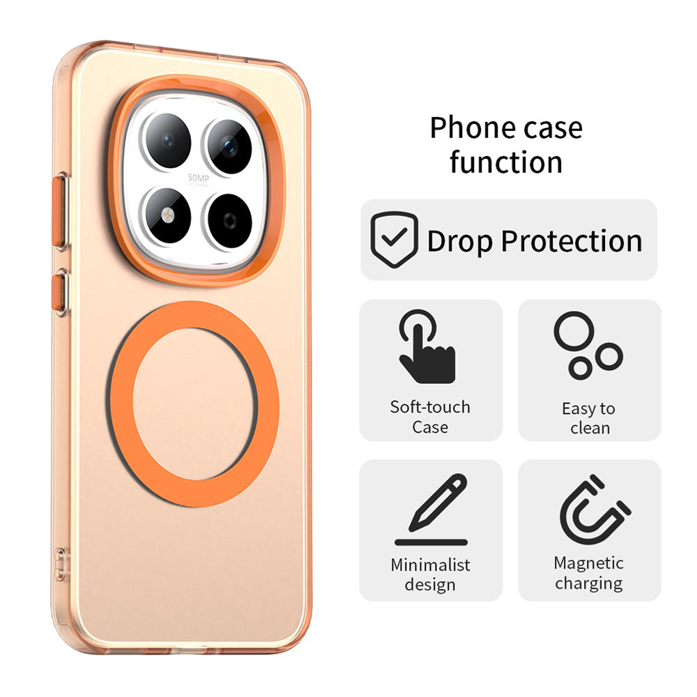 MagSafe-skal för Xiaomi Redmi Note 15 Pro 5G, Techsuit, CandyCase, Orange