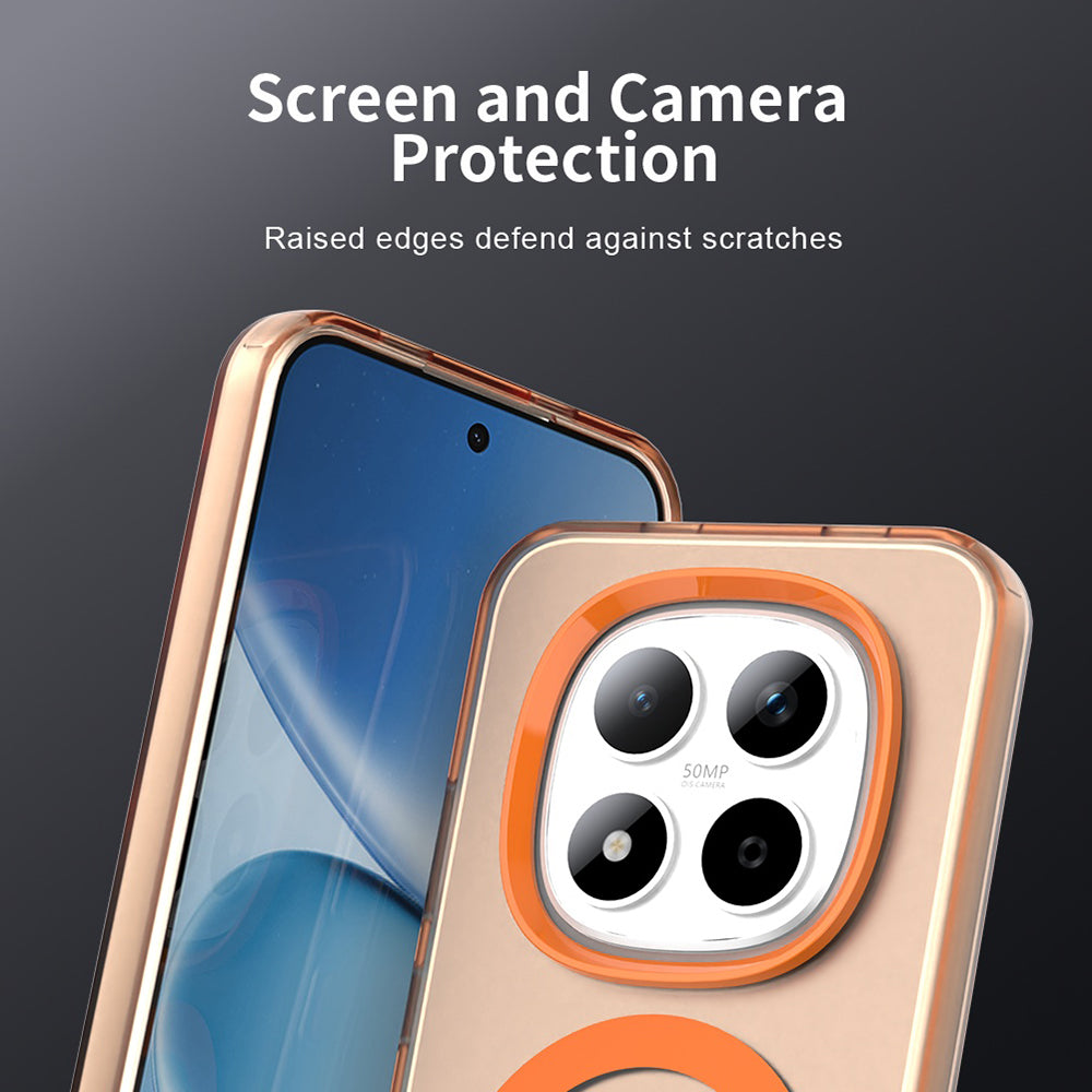 MagSafe-skal för Xiaomi Redmi Note 15 Pro 5G, Techsuit, CandyCase, Orange