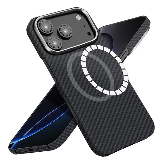 MagSafe-skal för Apple iPhone 17 Pro, Techsuit Aramid Fiber, Svart
