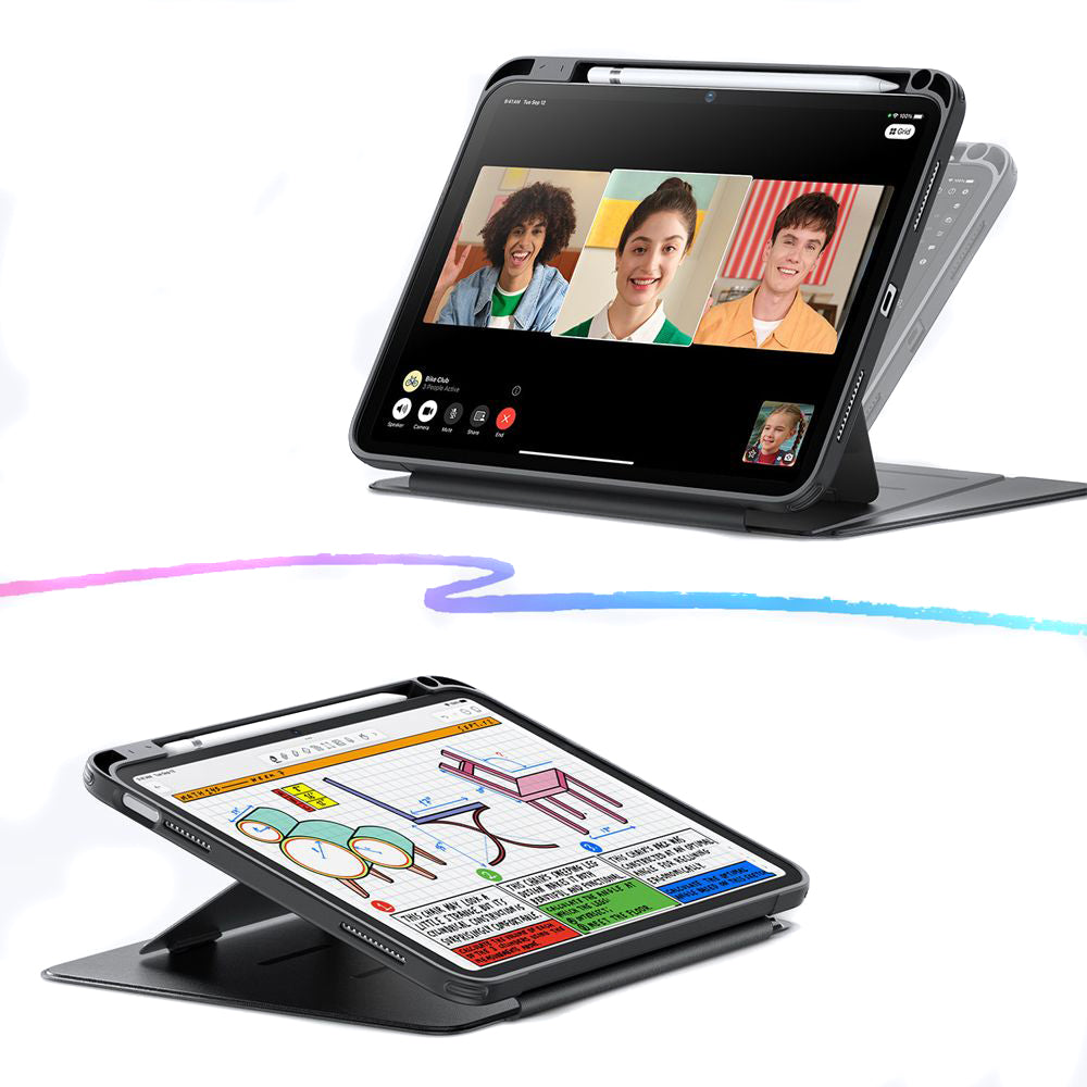Fodral för Apple iPad Air 11 (2026) / iPad Air 11 (2025) / Air 11 (2024) / Air (2022) / Air (2020), ESR, Flip Hybrid, Svart
