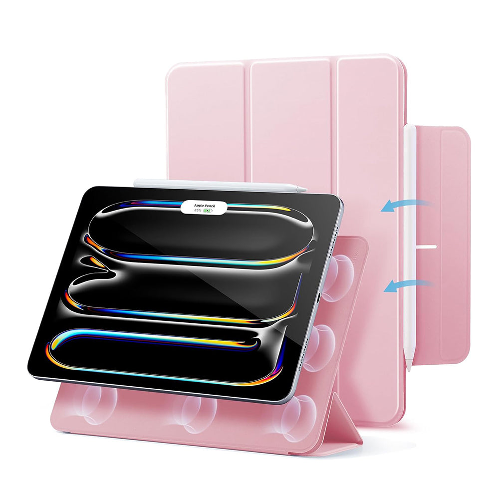 Fodral för Apple iPad Pro 13 (2024), ESR, Rebound, Rosa, Omslutet