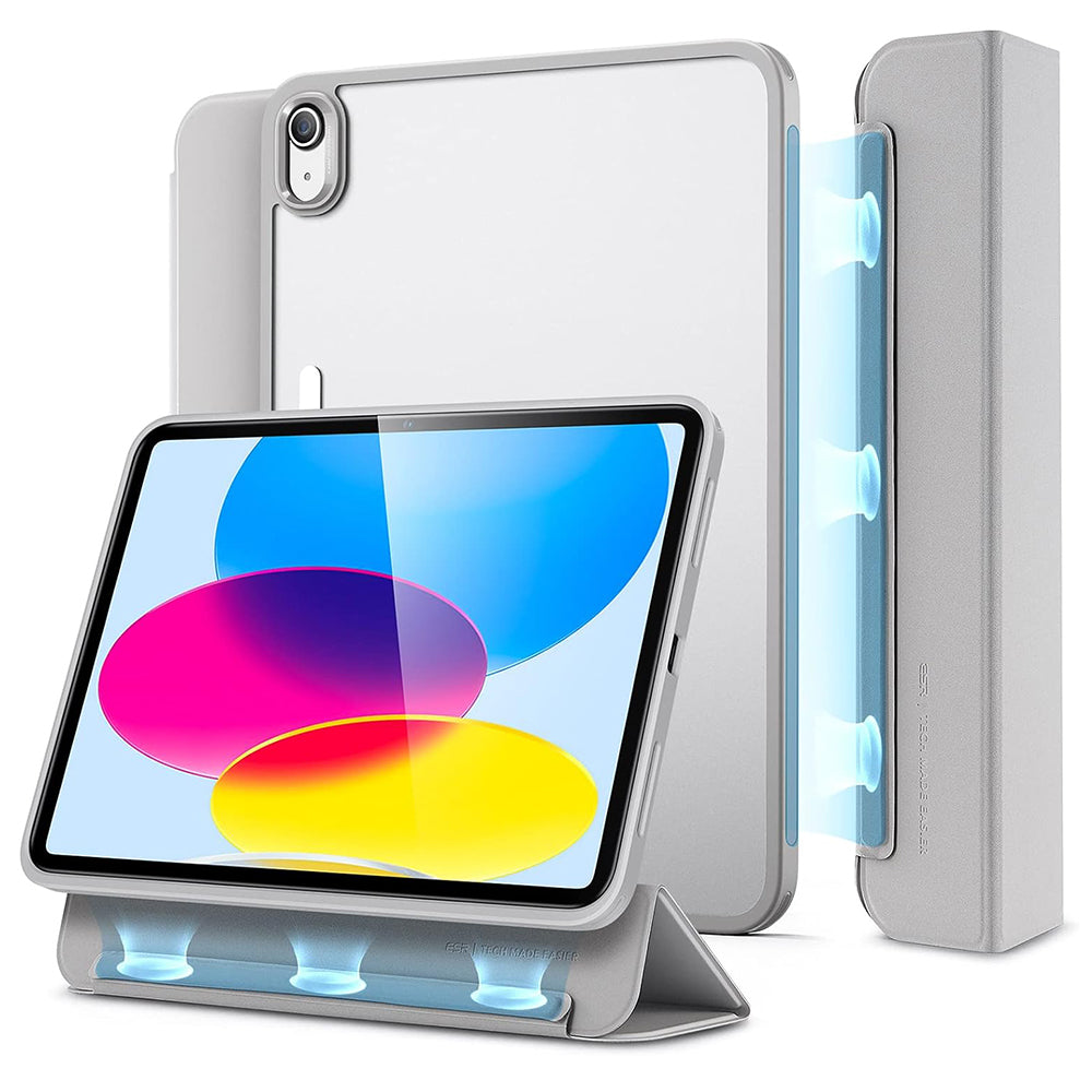 Fodral för Apple iPad (2025) / (2022), ESR, Ascend Hybrid, Grå