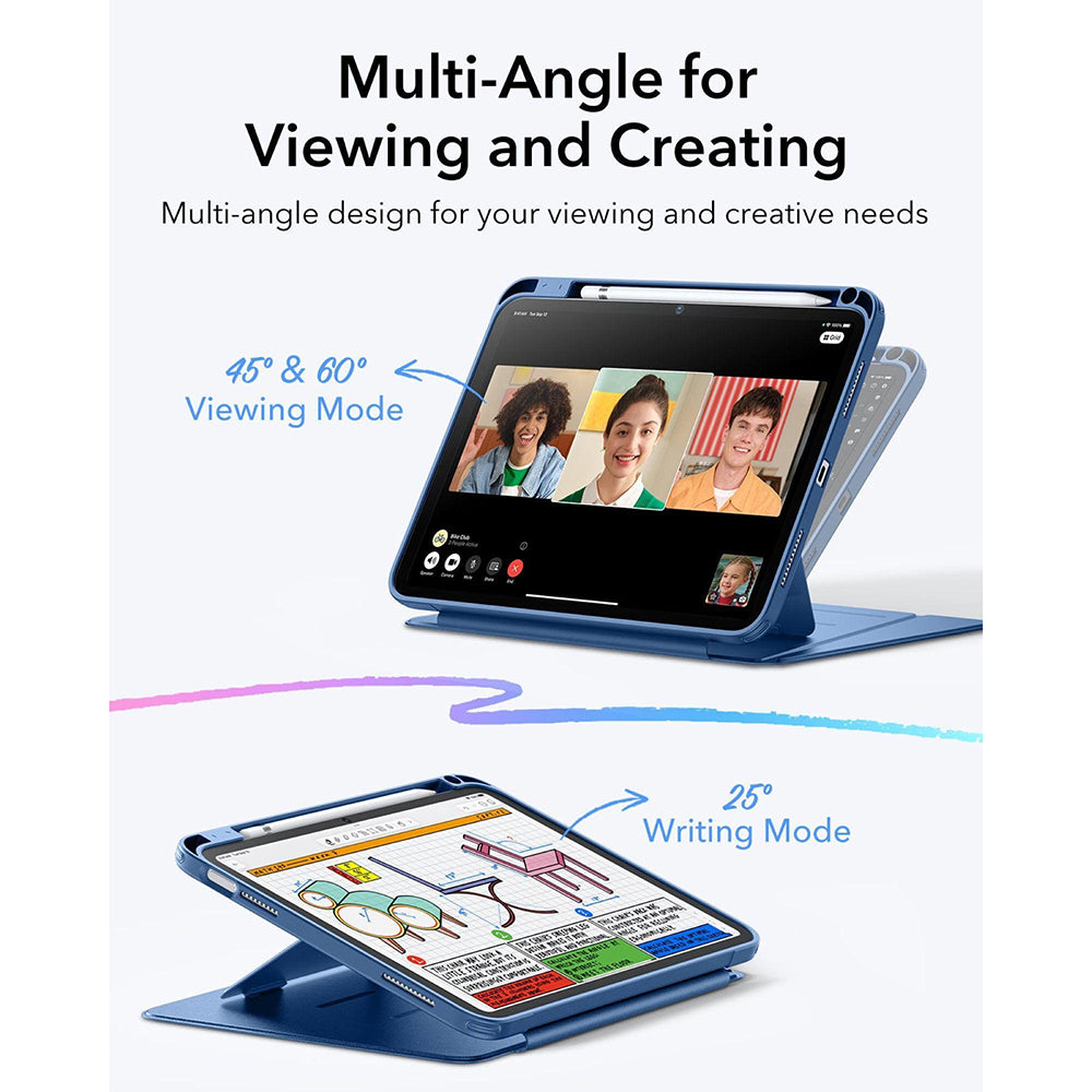 Fodral för Apple iPad (2025) / (2022), ESR, Flip Hybrid, Blå