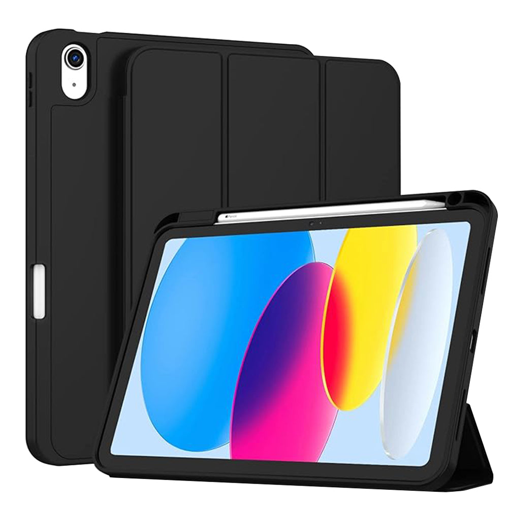Fodral för Apple iPad (2025) / (2022), Techsuit, Flex Trifold, Svart