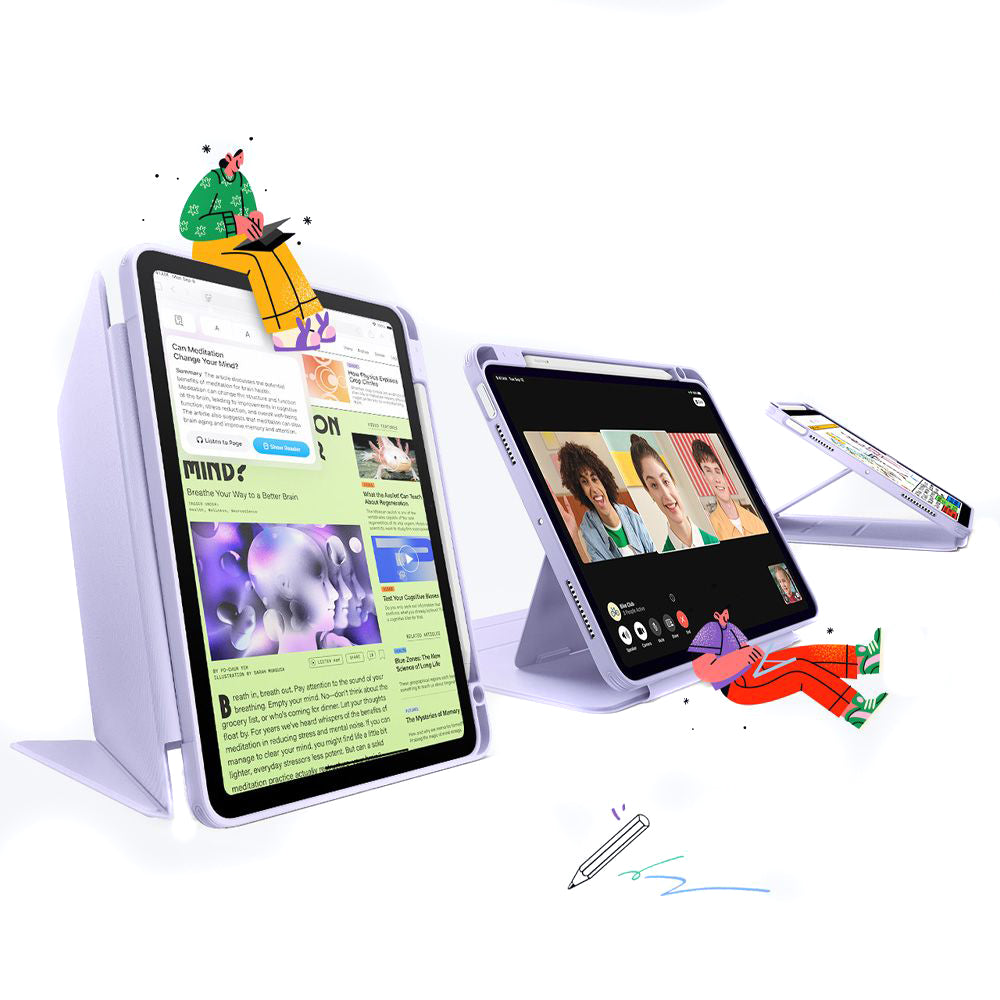 Fodral för Apple iPad Air 11 (2026) / iPad Air 11 (2025) / Air 11 (2024) / Air (2022) / Air (2020), ESR, Flip Hybrid, Lila