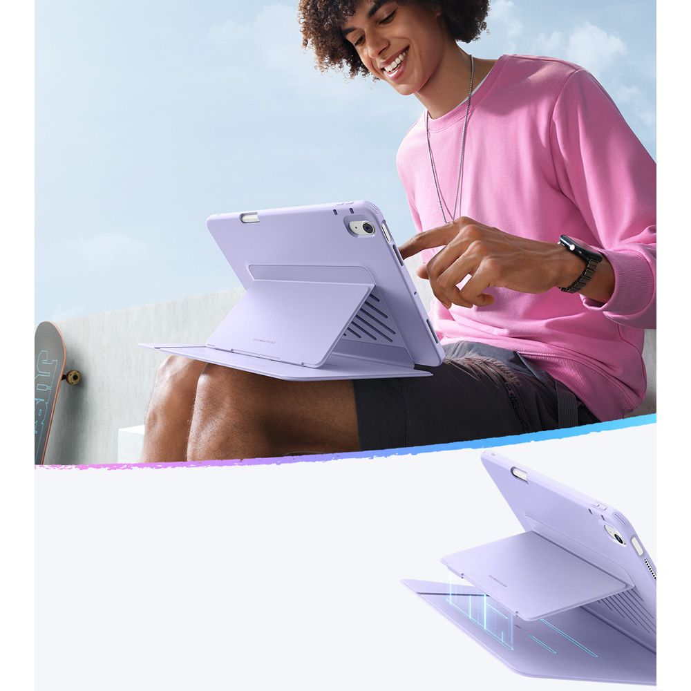 Fodral för Apple iPad Air 11 (2026) / iPad Air 11 (2025) / Air 11 (2024) / Air (2022) / Air (2020), ESR, Flip Hybrid, Lila