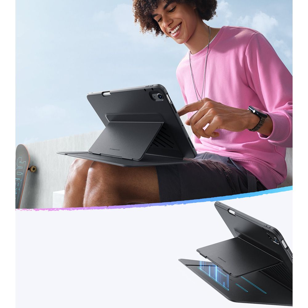 Fodral för Apple iPad Air 11 (2026) / iPad Air 11 (2025) / Air 11 (2024) / Air (2022) / Air (2020), ESR, Flip Hybrid, Svart