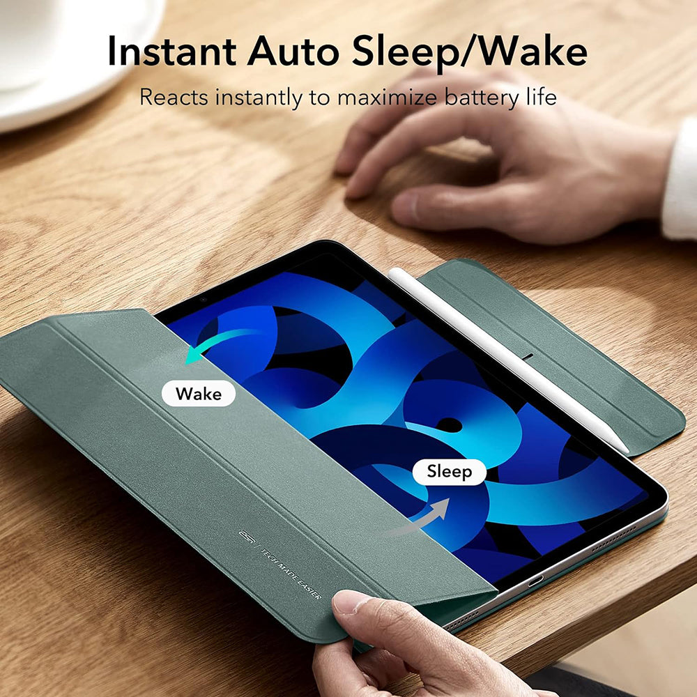 Fodral för Apple iPad Air 11 (2024) / Air (2022) / Air (2020) / Pro 11 (2018), ESR, Rebound, Satin Grön
