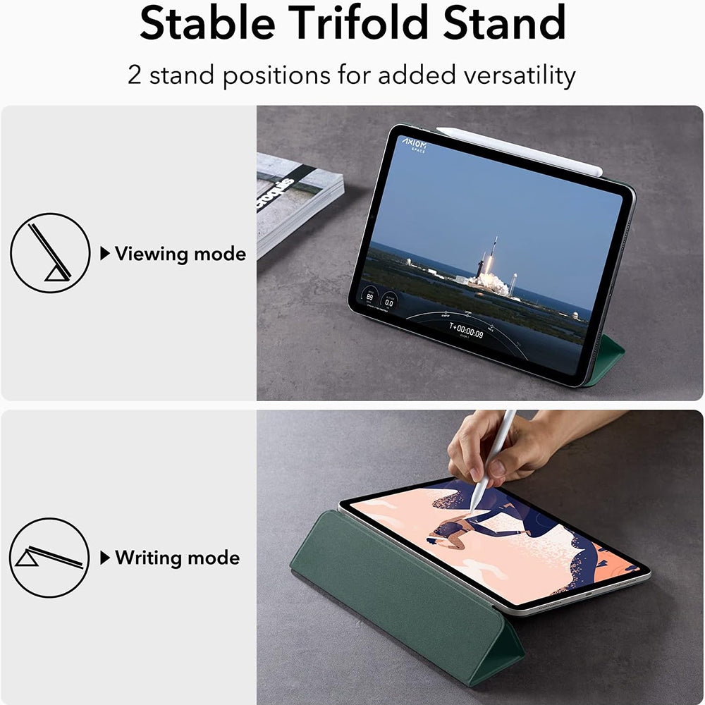 Fodral för Apple iPad Air 11 (2024) / Air (2022) / Air (2020) / Pro 11 (2018), ESR, Rebound, Satin Grön