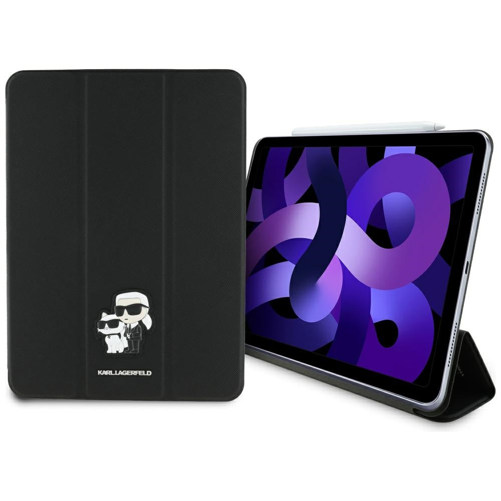 Fodral för Apple iPad Air 11 (2026) / iPad Air 11 (2025) / Air 11 (2024), Karl Lagerfeld, Saffiano Karl & Choupette, Svart