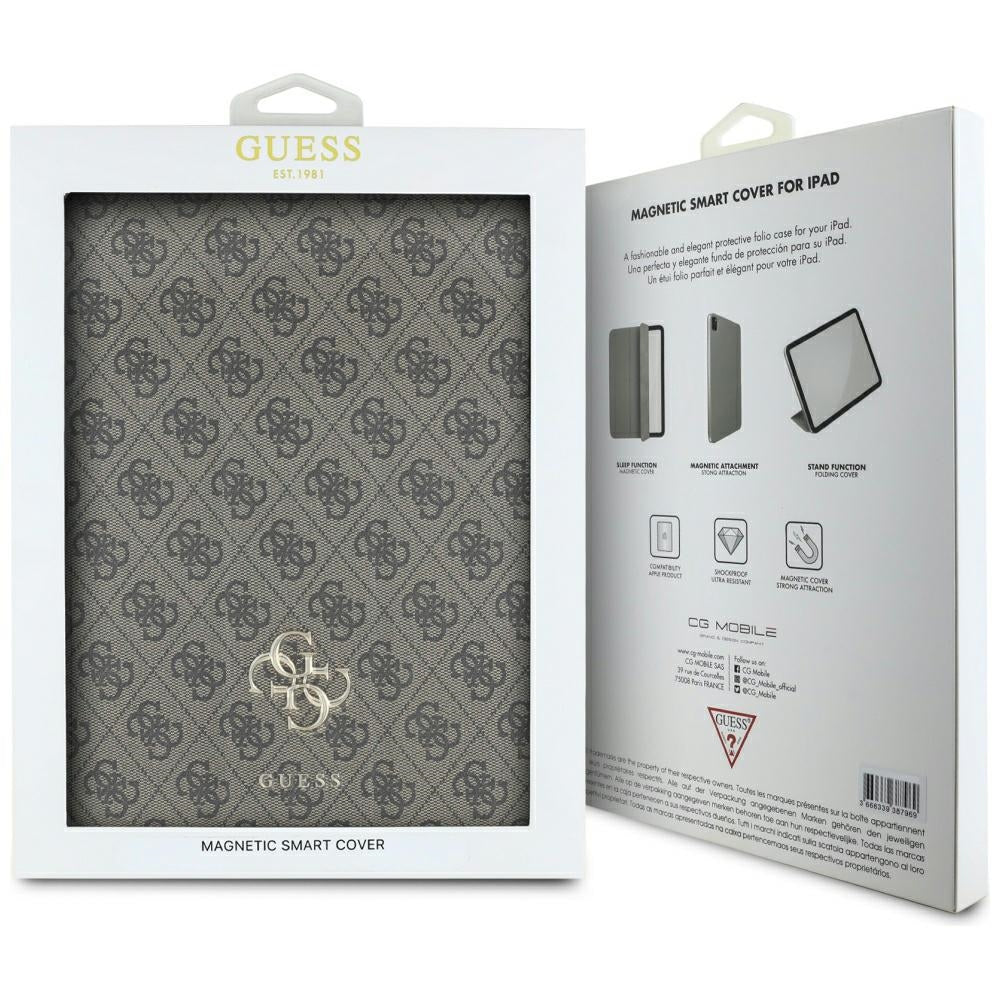 Fodral för Apple iPad Air 13 (2026) / Air 13 (2025) / Air 13 (2024), Guess, 4G Big Logo, Brun