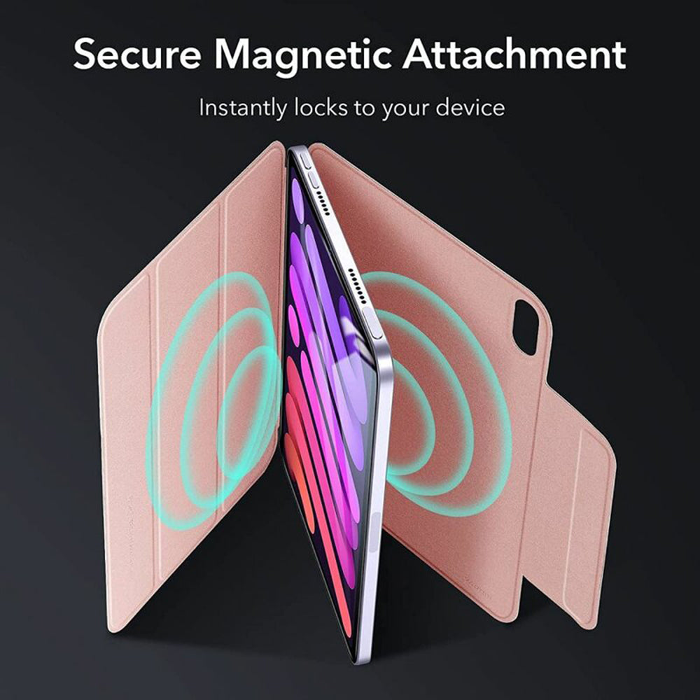 Fodral för Apple iPad mini (2024) / mini (2021), ESR, Rebound, Roséguld