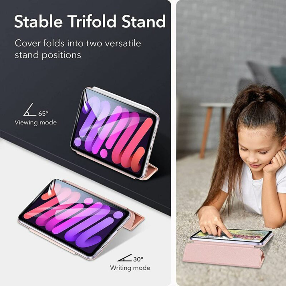Fodral för Apple iPad mini (2024) / mini (2021), ESR, Rebound, Roséguld