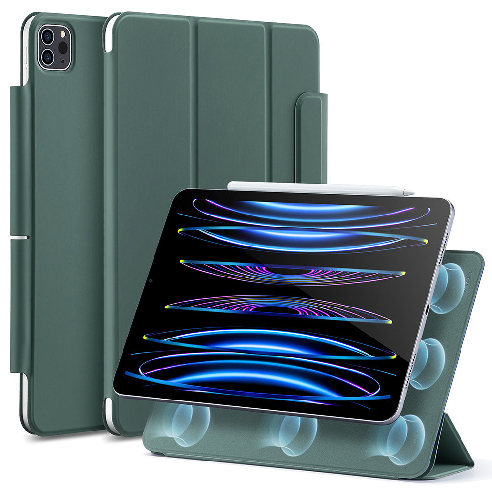 Fodral för Apple iPad Pro 11 (2022) / Pro 11 (2021) / Pro 11 (2020) / Pro 11 (2018), ESR, Rebound, Satin Grön