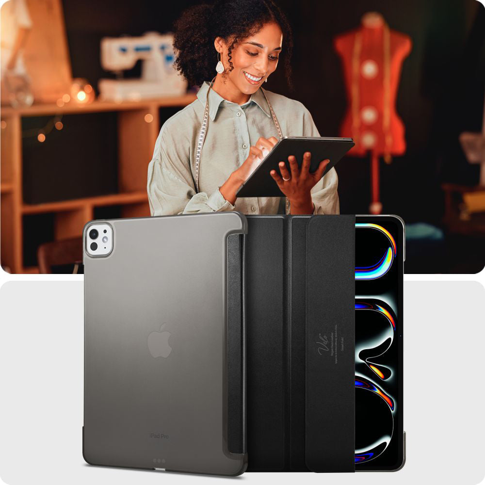 Fodral för Apple iPad Pro 11 (2024), Spigen, Smart Fold, Svart ACS07025