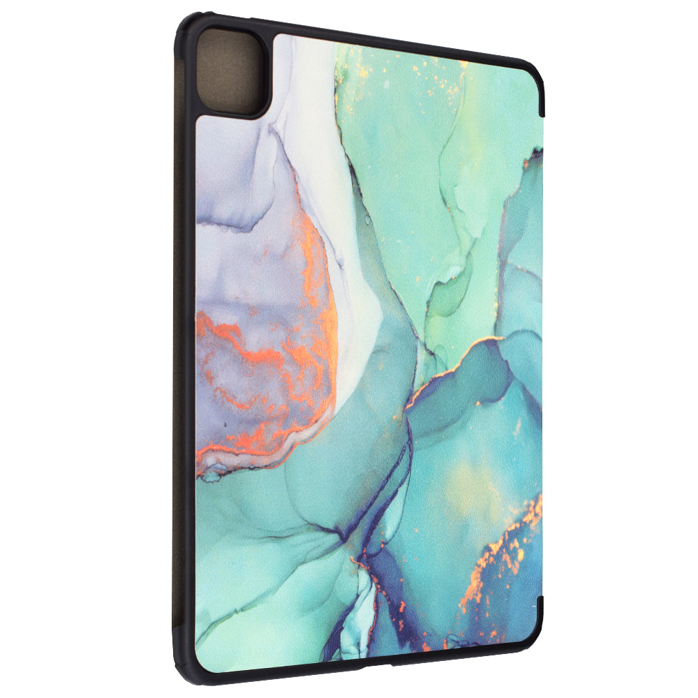 Fodral för Apple iPad Pro 11 (2024), Techsuit, FoldPro Green Time, Flerfärgad