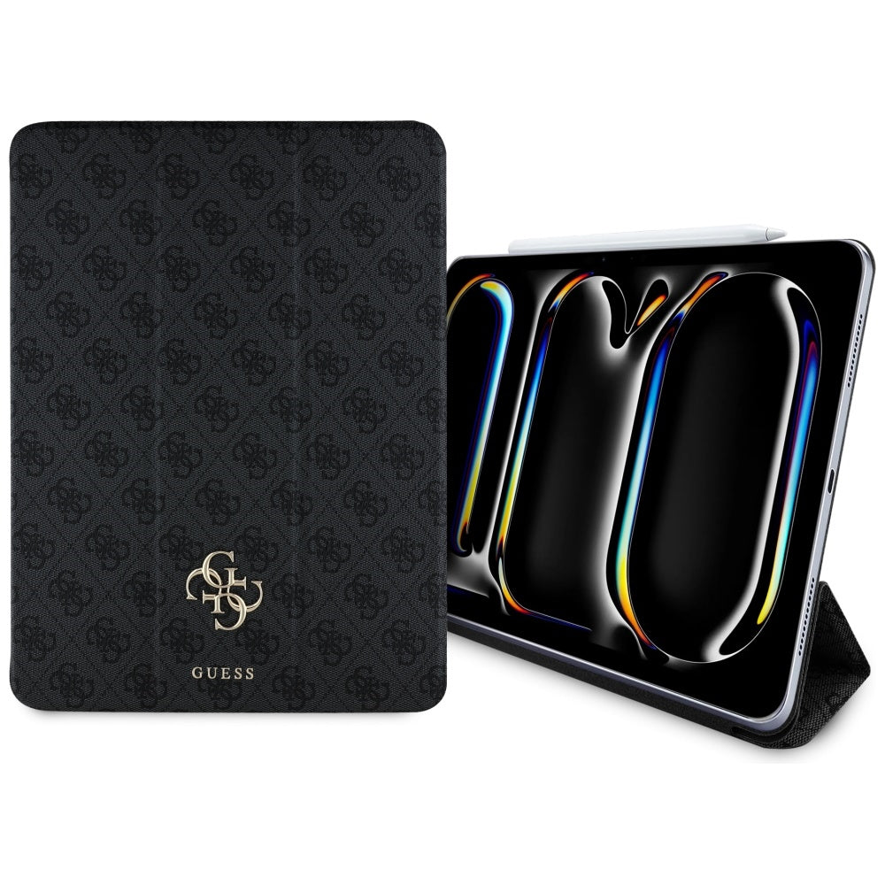 Fodral för Apple iPad Pro 13 (2024), Guess, 4G Big Logo, Svart