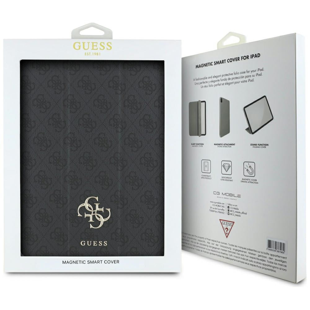 Fodral för Apple iPad Pro 13 (2024), Guess, 4G Big Logo, Svart