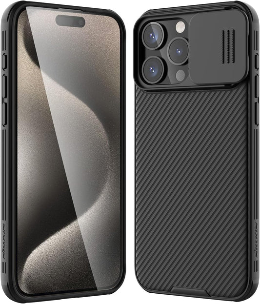 Fodral till Apple iPhone 16 Pro, Nillkin, CamShield Pro, Svart
