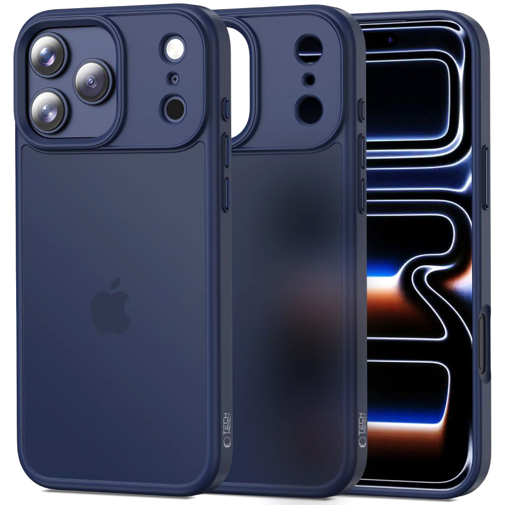Skyddsfodral för Apple iPhone 17 Pro, Tech-Protect, Magmat, Matt Marinblå