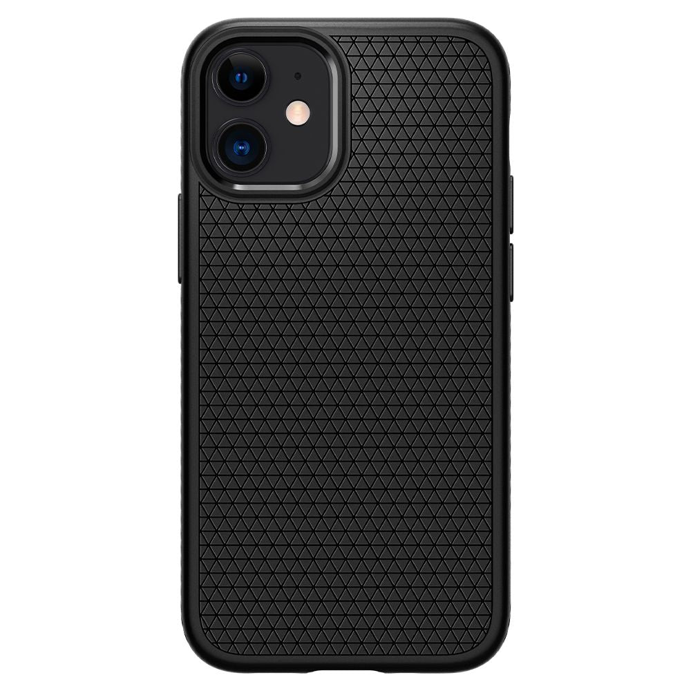 Fodral för Apple iPhone 12 / 12 Pro, Spigen, Liquid Air, Svart ACS01701
