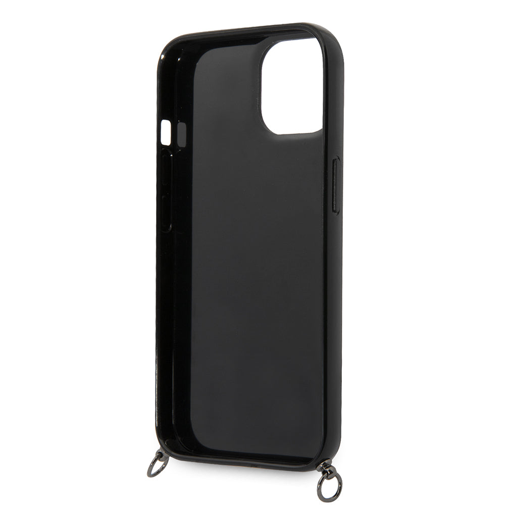 Fodral för Apple iPhone 14, Karl Lagerfeld, Color Stripes with Strap, Rosa