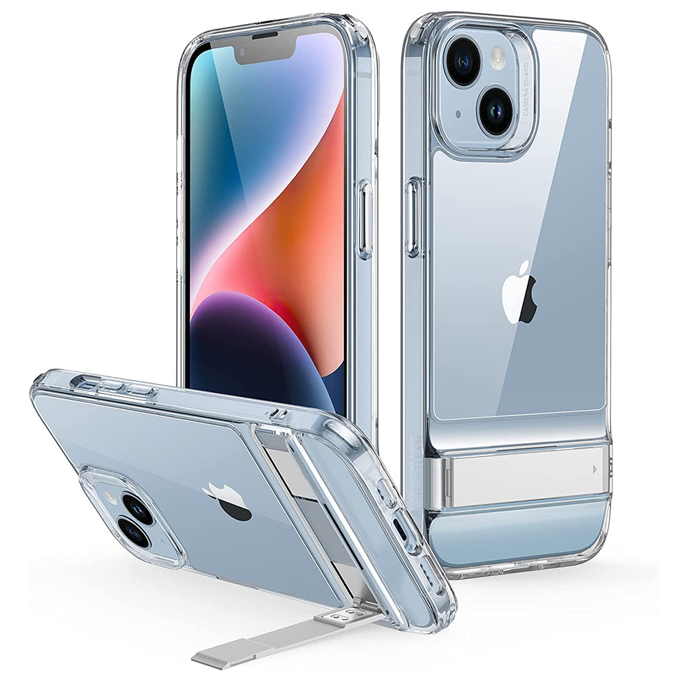 Skyddsfodral för Apple iPhone 14 Plus, ESR, Air Shield Boost Kickstand, Transparent