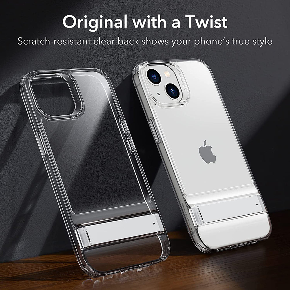 Skyddsfodral för Apple iPhone 14 Plus, ESR, Air Shield Boost Kickstand, Transparent