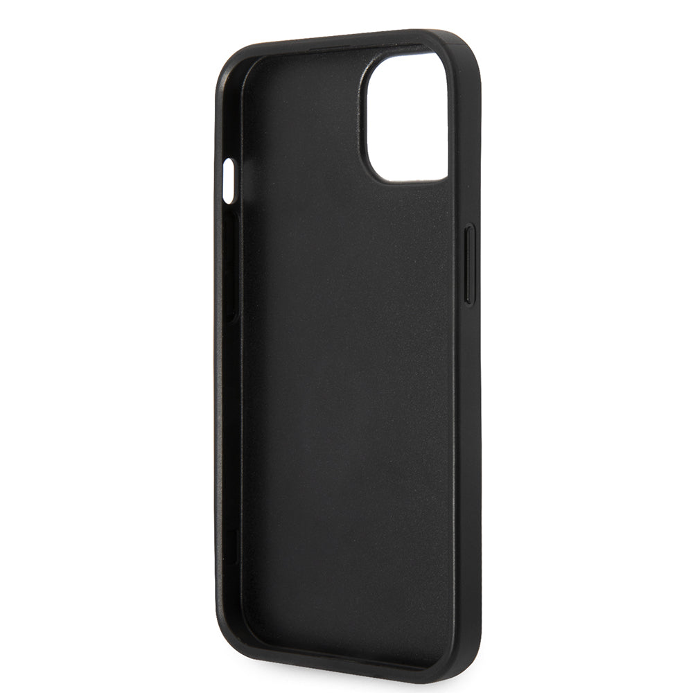 Case for Apple iPhone 14 Plus, Karl Lagerfeld, Saffiano Choupette's Head, Black