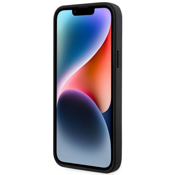 Fodral för Apple iPhone 14 Plus, Karl Lagerfeld, Saffiano Monogram Ikonik Karl, Svart