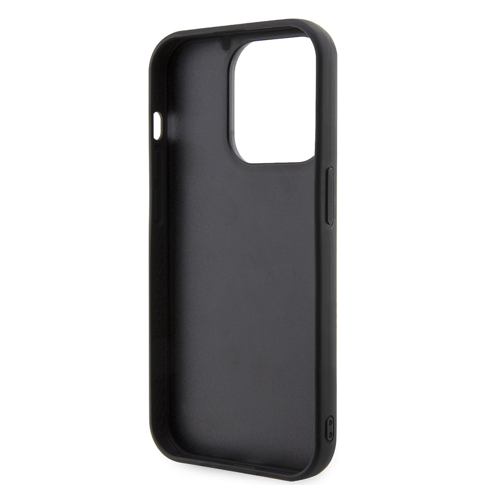 Skyddsfodral för Apple iPhone 14 Pro, Karl Lagerfeld, 3D Rubber Ikonik Karl, Svart