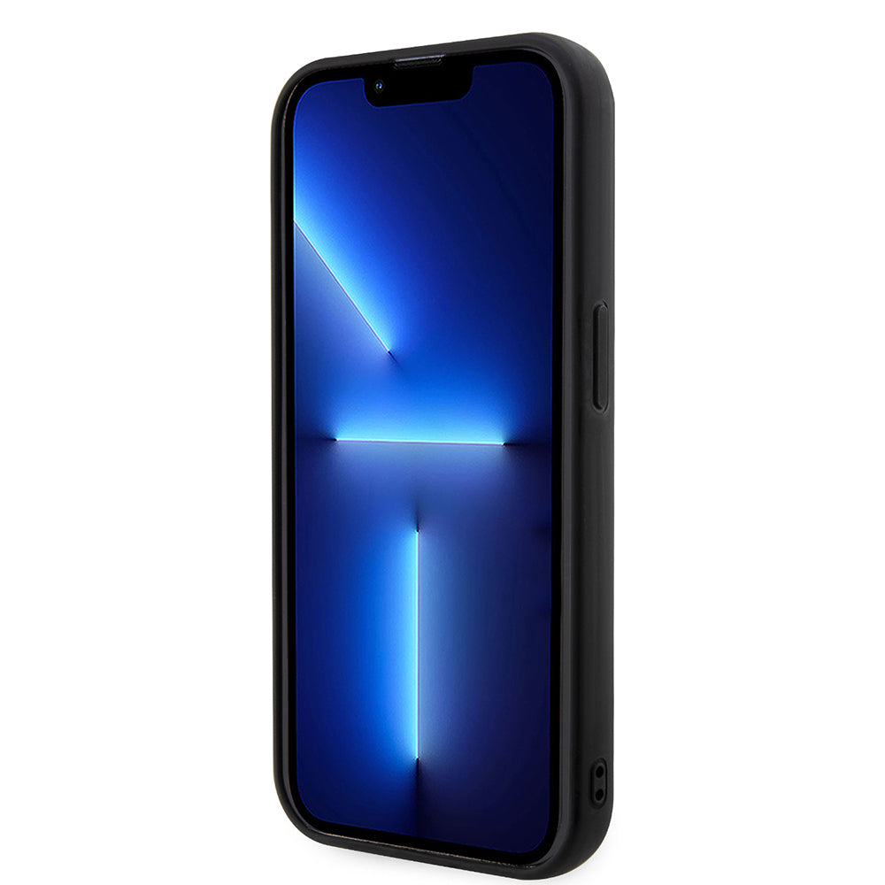 Skyddsfodral för Apple iPhone 14 Pro, Karl Lagerfeld, 3D Rubber Ikonik Karl, Svart