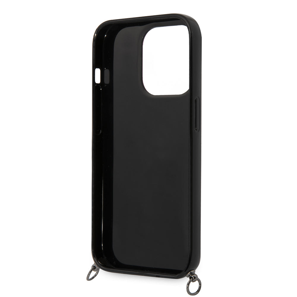 Fodral för Apple iPhone 14 Pro, Karl Lagerfeld, Color Stripes with Strap, Rosa