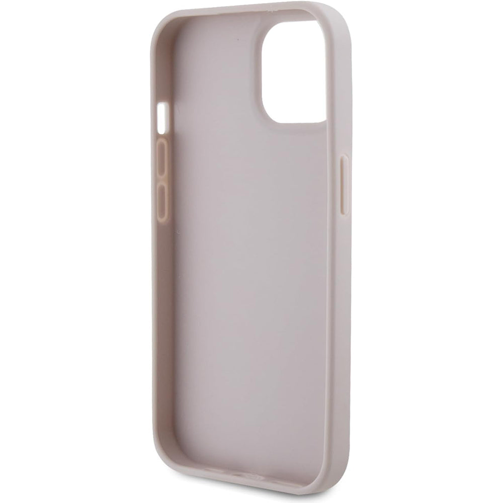 Fodral för Apple iPhone 15, Guess, 4G Triangle Strass, Rosa