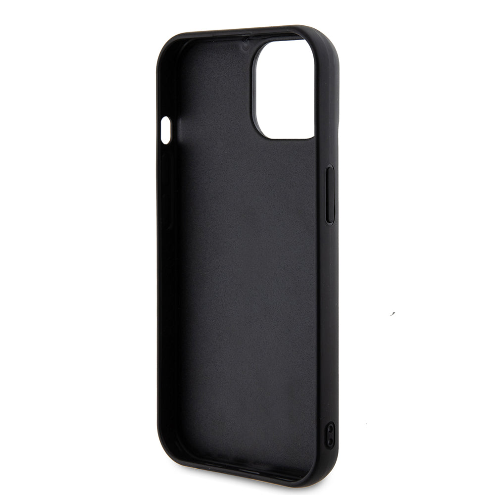 Fodral för Apple iPhone 15, Guess, Sequin Script Metal, Svart