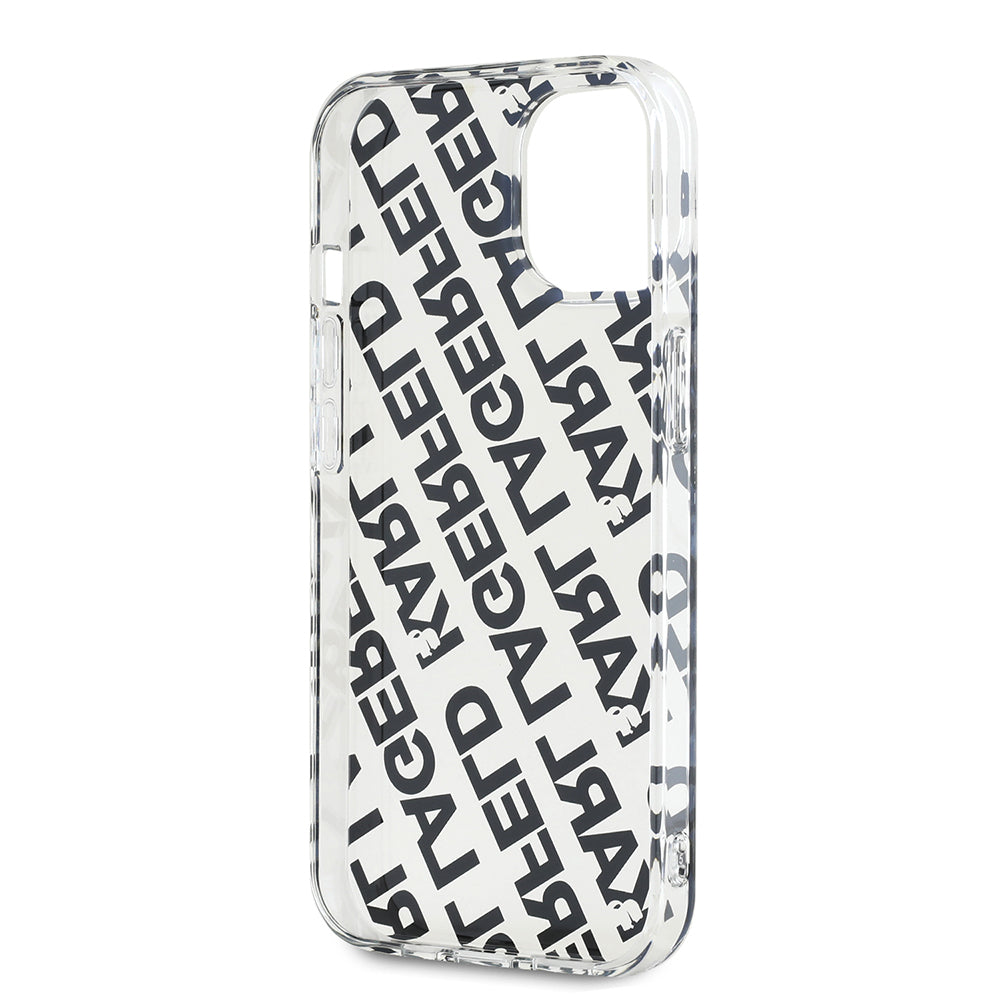 Skyddsfodral för Apple iPhone 15, Karl Lagerfeld, IML Luxury Gold Fullover Logo, Guld